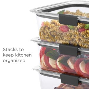 Clear Airtight Rectangular Food Storage Containers with Dark Grey Lids, Set of Two - Image 6