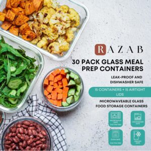Clear Glass Food Storage Containers with Black Lids - Image 8