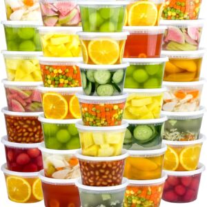 Clear Plastic Round Food Storage Containers with Lids - Image 10