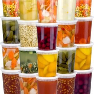 Clear Plastic Round Food Storage Containers with Lids - Image 8
