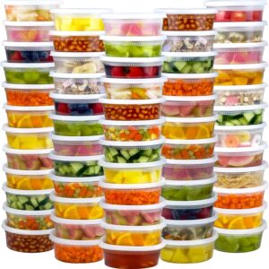 Clear Plastic Round Food Storage Containers with Lids - Image 9
