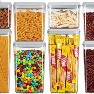 Clear Rectangular Airtight Food Storage Containers with White Lids and Scoops, 4.2 Quart - Image 10