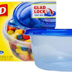 Glad Medium Rectangle Soup Salad Food Storage Containers with Lids, 5 Count - Image 10