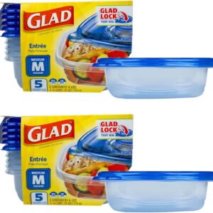 Glad Medium Rectangle Soup Salad Food Storage Containers with Lids, 5 Count - Image 11