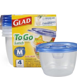 Glad Medium Rectangle Soup Salad Food Storage Containers with Lids, 5 Count - Image 14