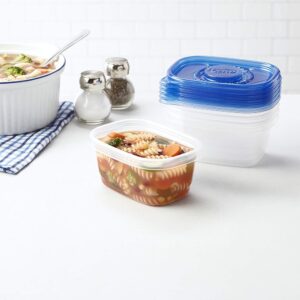 Glad Medium Rectangle Soup Salad Food Storage Containers with Lids, 5 Count - Image 2