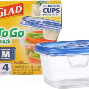 Glad Medium Rectangle Soup Salad Food Storage Containers with Lids, 5 Count - Image 20
