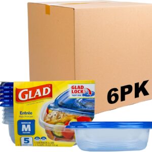 Glad Medium Rectangle Soup Salad Food Storage Containers with Lids, 5 Count - Image 25