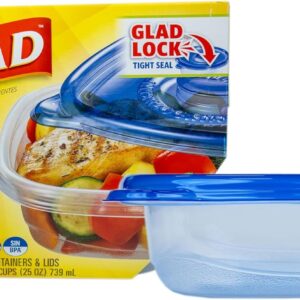 Glad Medium Rectangle Soup Salad Food Storage Containers with Lids, 5 Count - Image 26