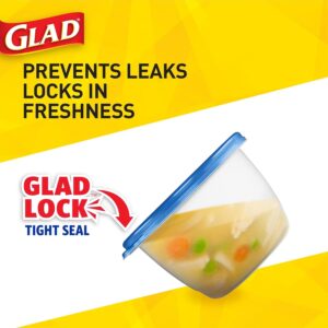 Glad Medium Rectangle Soup Salad Food Storage Containers with Lids, 5 Count - Image 6