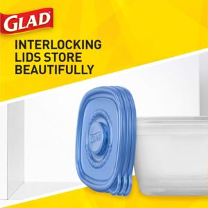 Glad Medium Rectangle Soup Salad Food Storage Containers with Lids, 5 Count - Image 7