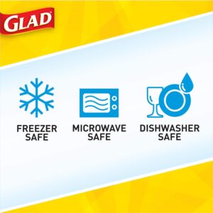 Glad Medium Rectangle Soup Salad Food Storage Containers with Lids, 5 Count - Image 8