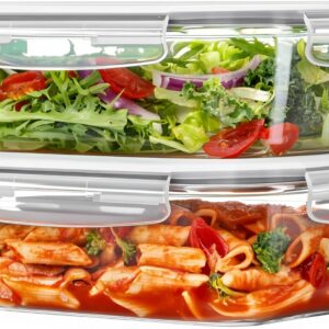 Two Pack Rectangular Glass Food Storage Containers with Airtight Lids - Image 14
